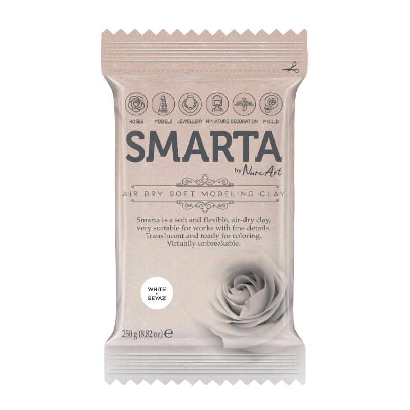 arcilla polimérica secado al aire smarta white 250g art. nr. 30000253