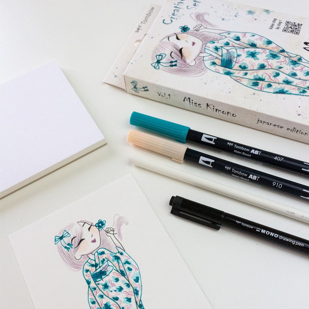 creative set japan edition: miss kimono art. nr. japan set1