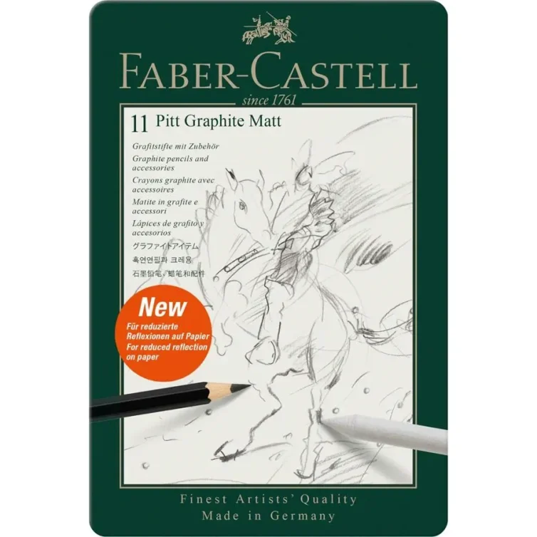 Estuche de metal de Pitt Graphite Matt x11 Faber-Castell Art.-Nr. 115220