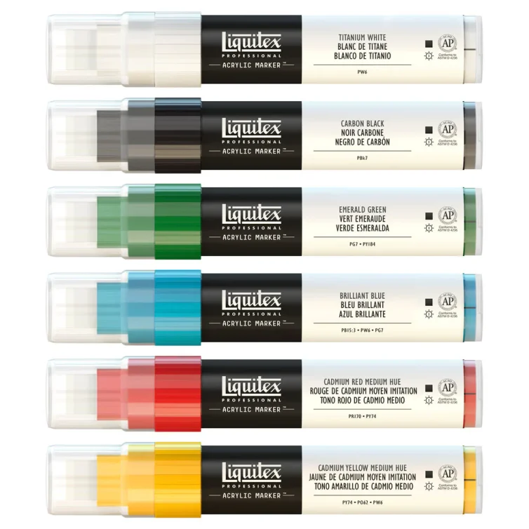 Set 6 Rotuladores Acrílicos Liquitex Art.-Nr. 4690001