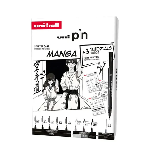 Set de Iniciación Manga Uni-Ball Art.-Nr. UNI PIN 8P SET NO. 1