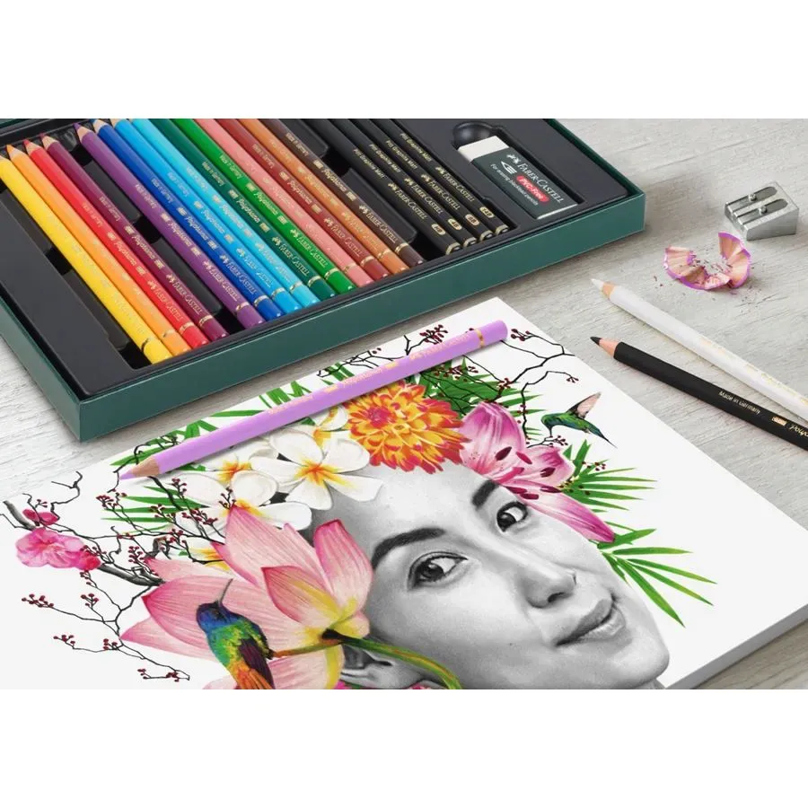 estuche polychromos & pitt graphite matt faber castell art. nr. 210052