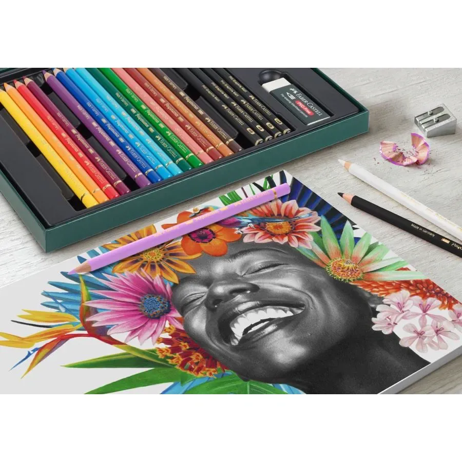 estuche polychromos & pitt graphite matt faber castell art. nr. 210054