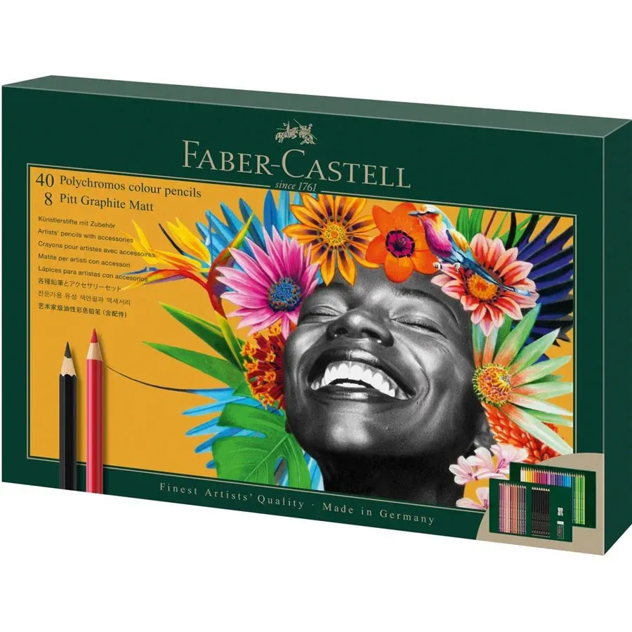 estuche polychromos & pitt graphite matt faber castell art. nr. 210054
