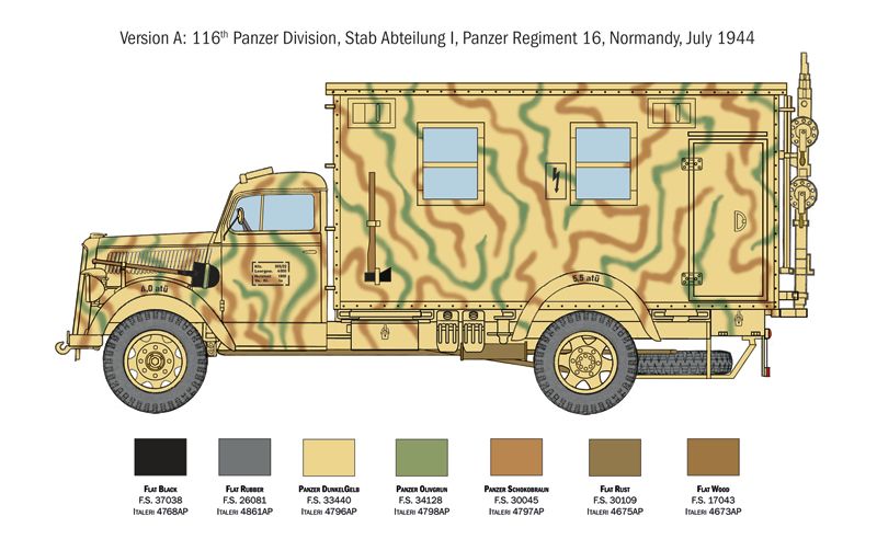 1:35 opel blitz radio truck art. nr. 6575