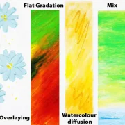 set phoenix watersoluble oil stick 6 colores art. nr. pwos0637