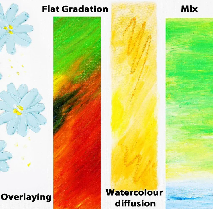 set phoenix watersoluble oil stick 6 colores art. nr. pwos0637
