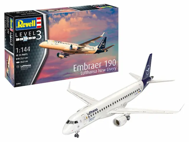 1:144 embraer 190 "lufthansa" new livery art. nr. 03883