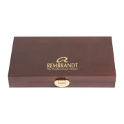 caja de madera acuarelas rembrandt traditional 24 pastillas + accesorios art. nr. 05840014