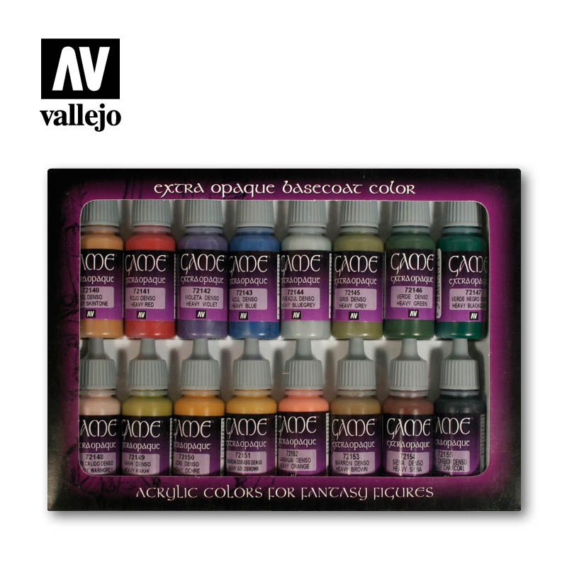 set 16 colores game color extra opaque colors art. nr. 72.290