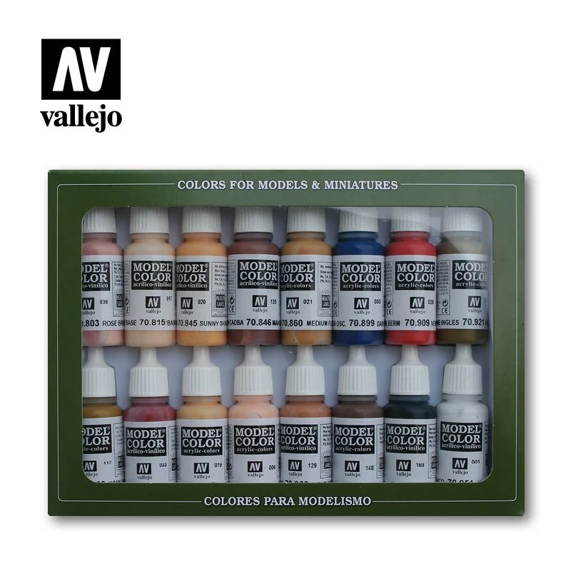 set 16 colores model color face & skin art. nr. 70.125