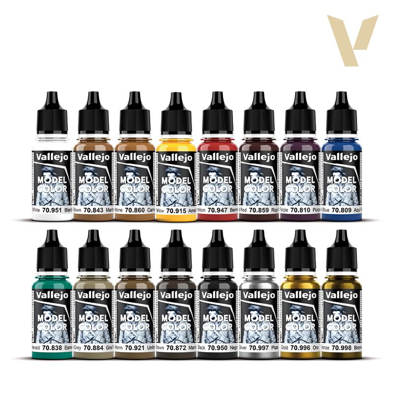 set 16 colores model color medieval colors art. nr. 70.142