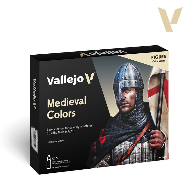 set 16 colores model color medieval colors art. nr. 70.142