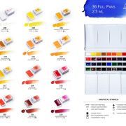 caja acuarelas white nights 36 godets art. nr. 1942258