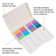 caja acuarelas white nights «pastel colours» 12 godets art. nr. 19421875