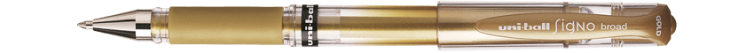 Bolígrafo Roller de gel Signo Broad Uni-Ball Oro Art.-Nr. UM153OR