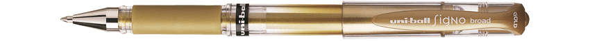 bolígrafo roller de gel signo broad uni ball oro art. nr. um153or