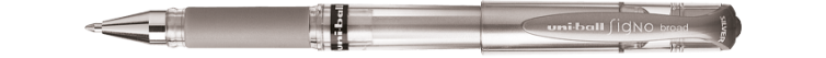 Bolígrafo Roller de gel Signo Broad Uni-Ball Plata Art.-Nr. UM153AR