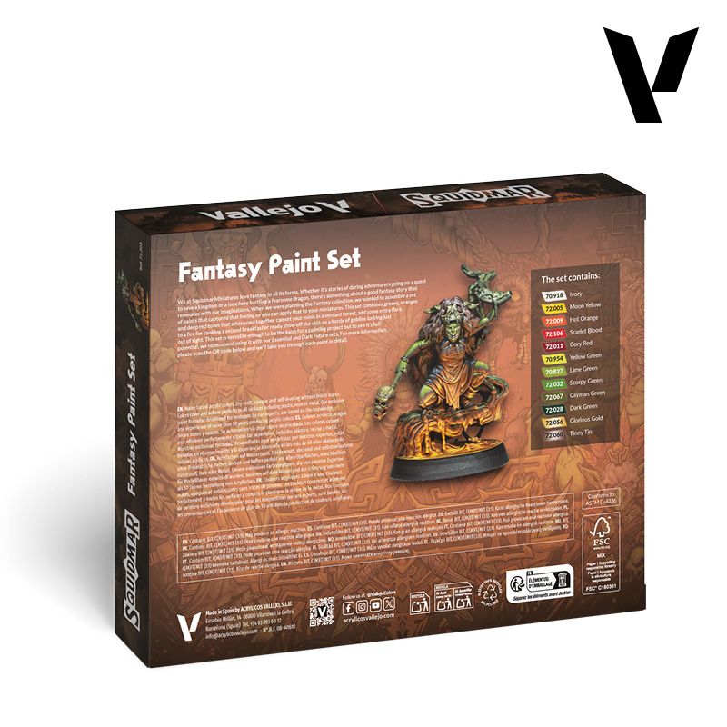 fantasy paint set vallejo art. nr. 72.203