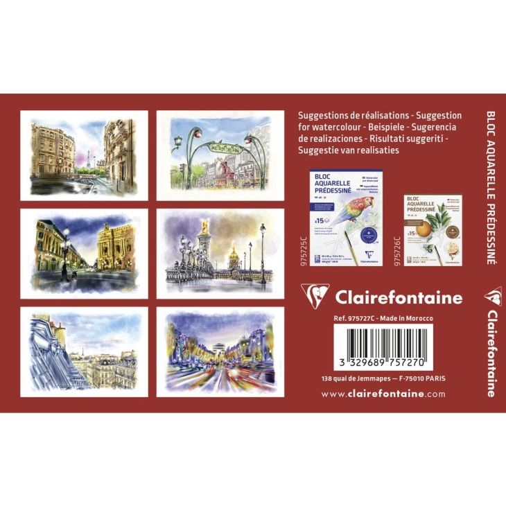 cuaderno para colorear 10x15 300g/m² 12+3 hojas art. nr. 975727c