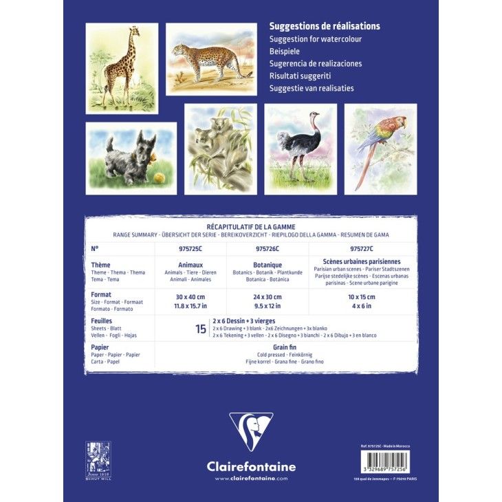 cuaderno para colorear 30x40 300g/m² 12+3 hojas art. nr. 975725c