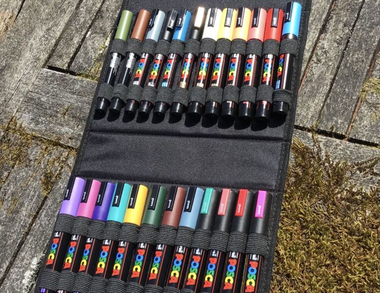 Estuche Posca 36 rotuladores PC-3M – PC-5M