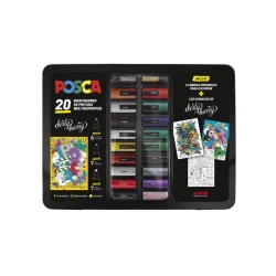 estuche metálico dirty harry 20 rotuladores posca art. nr. 182634820