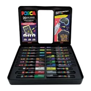 estuche metálico groovy colours 20 rotuladores posca art. nr. 302422188