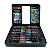 estuche metálico pop colours 20 rotuladores posca art. nr. 302422187