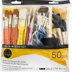 set 50 pinceles multi técnicas daler rowney art. nr. d216750090