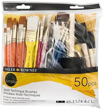 Set 50 pinceles multi técnicas Daler-Rowney Art.-Nr. D216750090