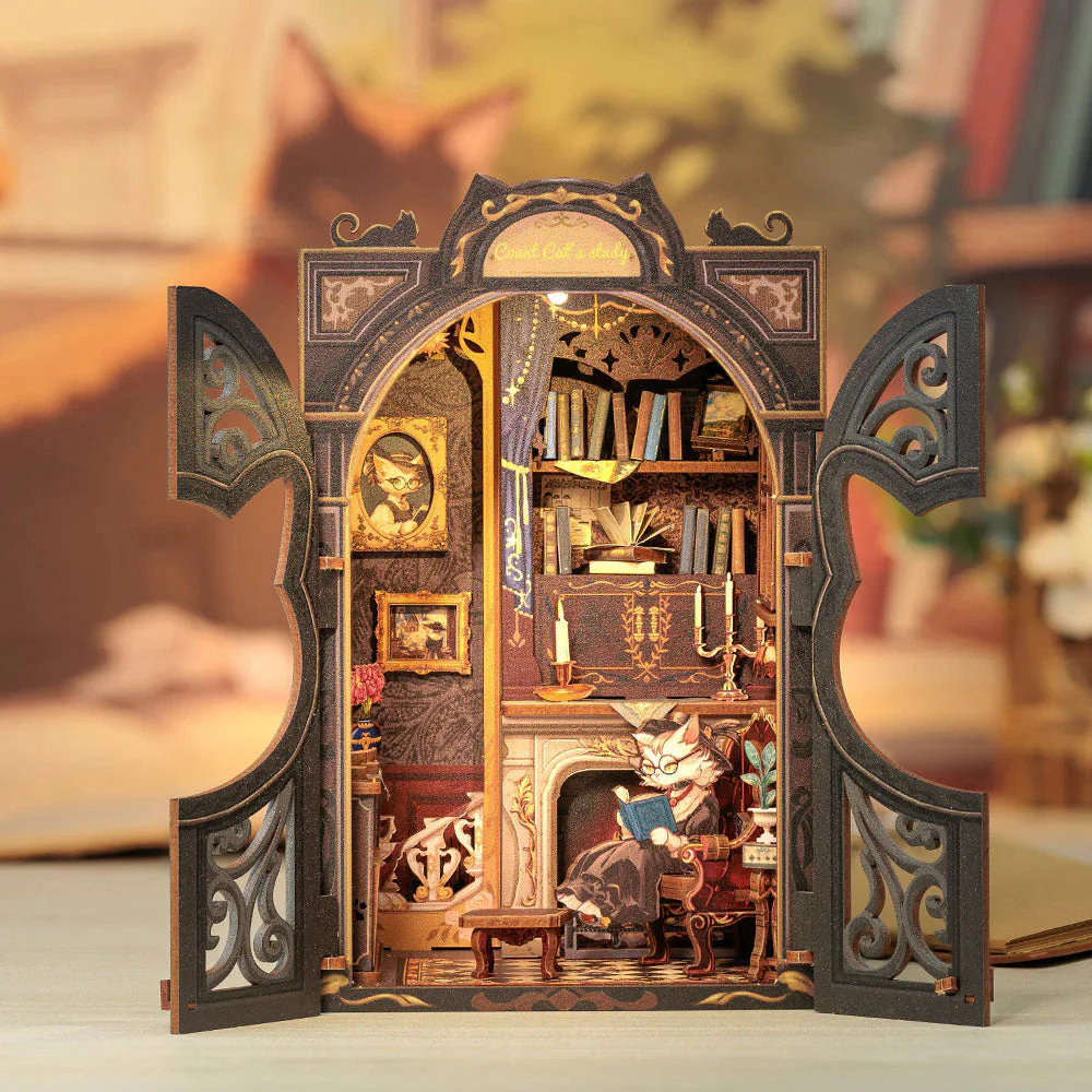 book nook el estudio del conde gato art. nr. sd03