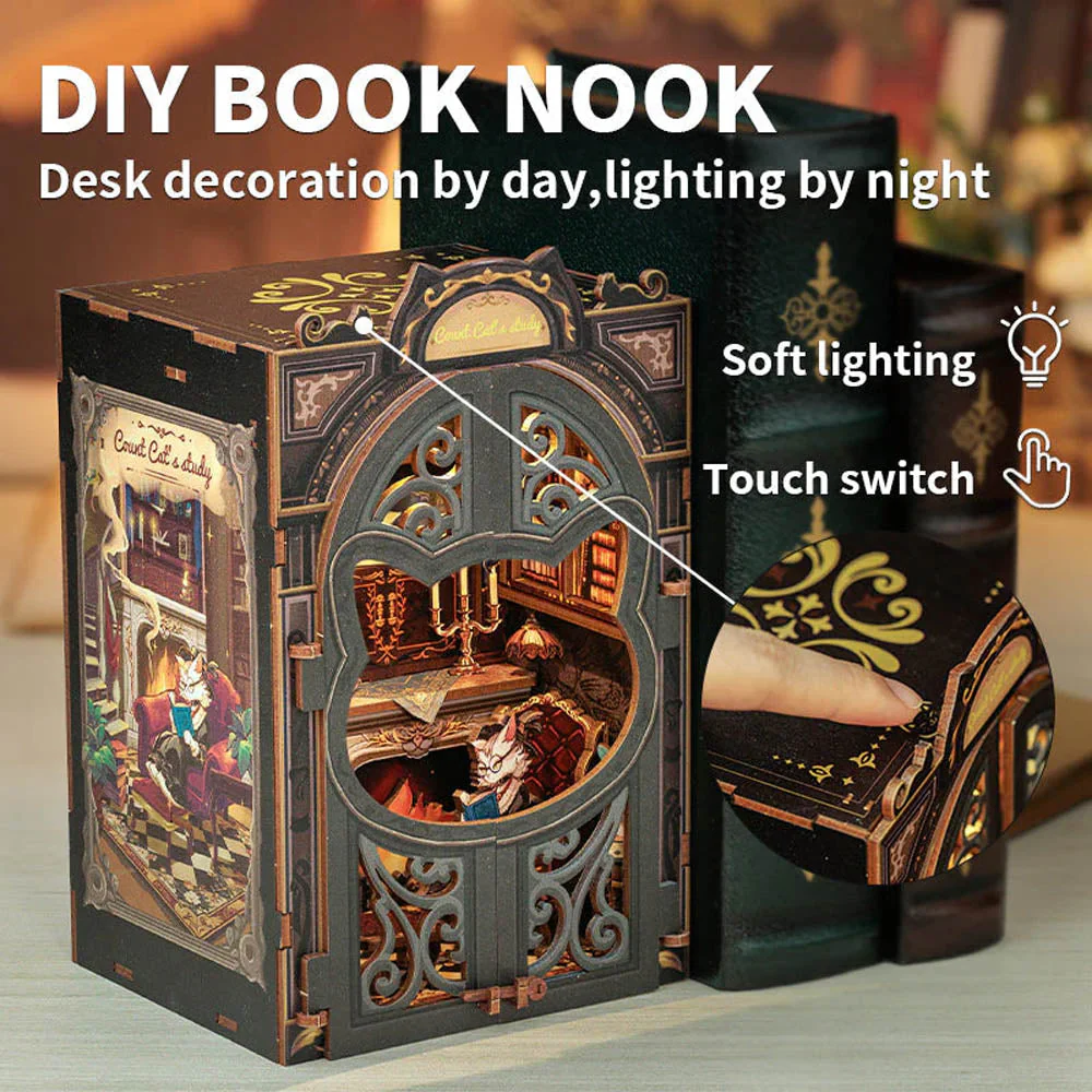 book nook el estudio del conde gato art. nr. sd03