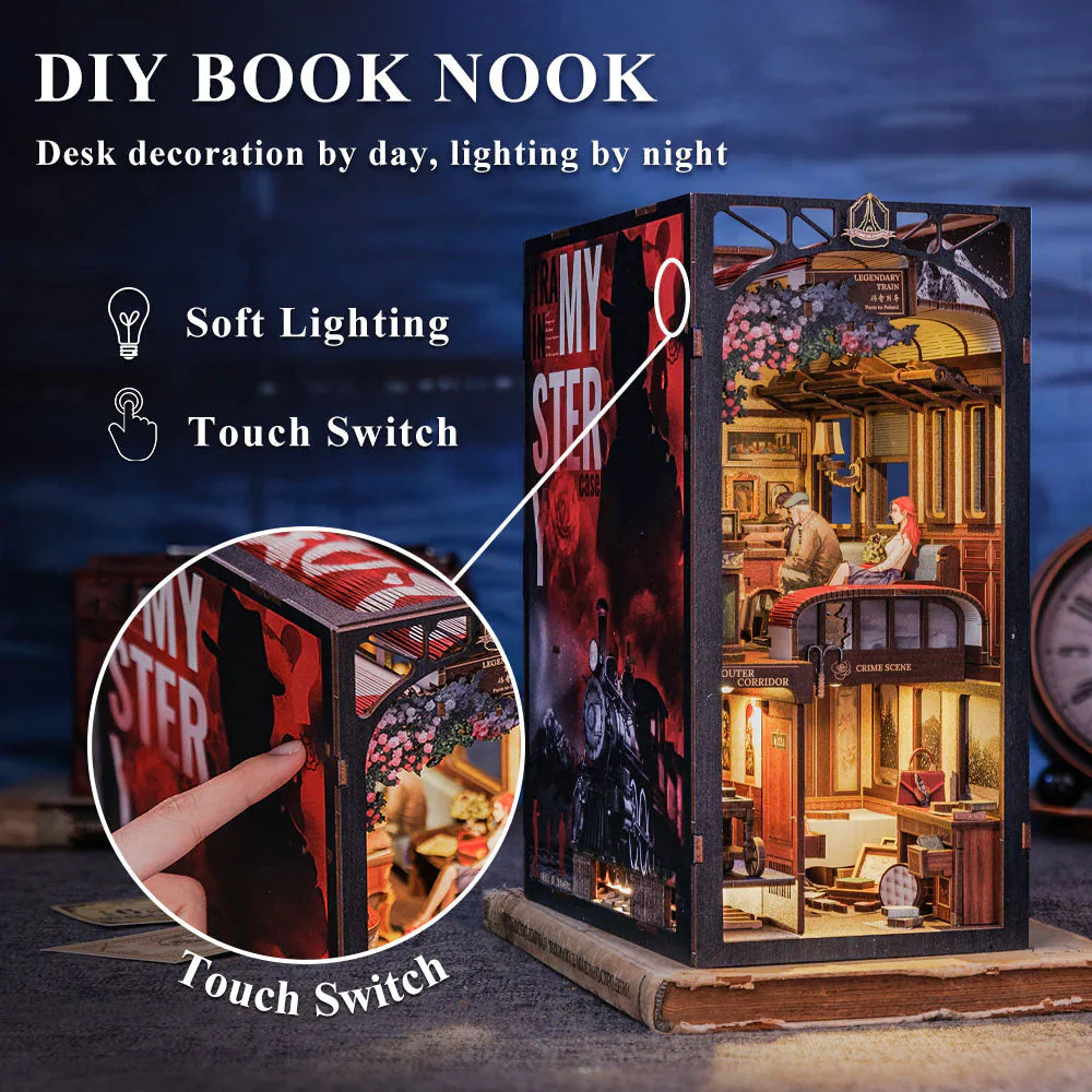 book nook misterio en el tren art. nr. bn01