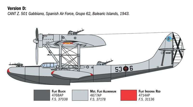 1:72 cant z.501 gabbiano art. nr. 0112
