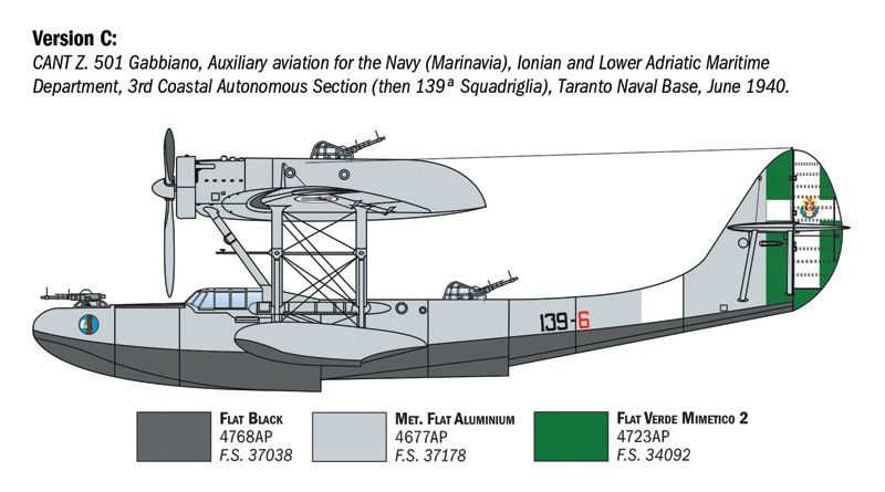1:72 cant z.501 gabbiano art. nr. 0112