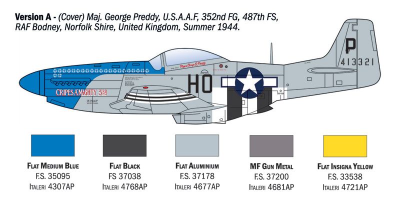 1:72 p 51d mustang aces art. nr. 1484