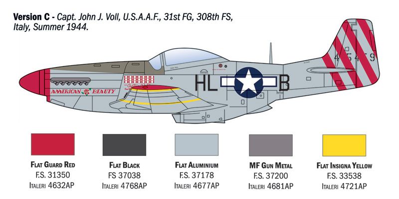 1:72 p 51d mustang aces art. nr. 1484