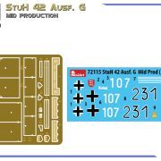 1:72 stuh 42 ausf. g mid production art. nr. 72115