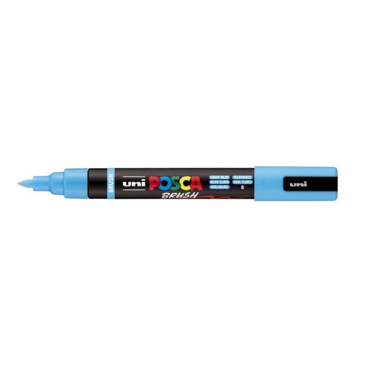 Rotulador Posca Punta Pincel – Azul Claro Art.-Nr. PC-5BR-8