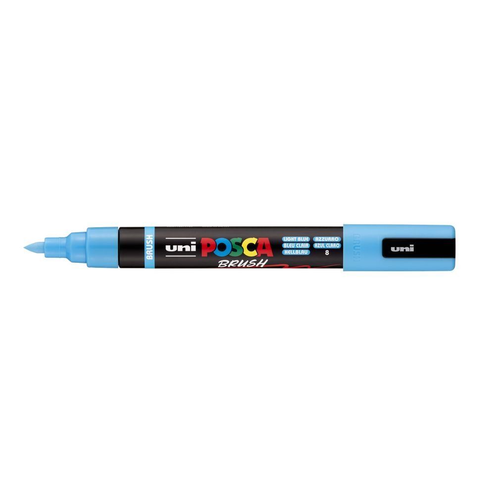rotulador posca punta pincel azul claro art. nr. pc 5br 8