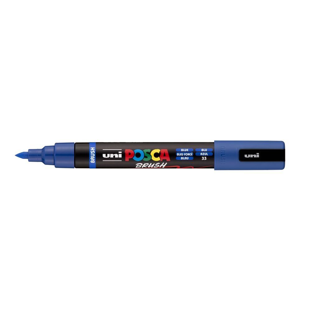 rotulador posca punta pincel azul art. nr. pc 5br 33