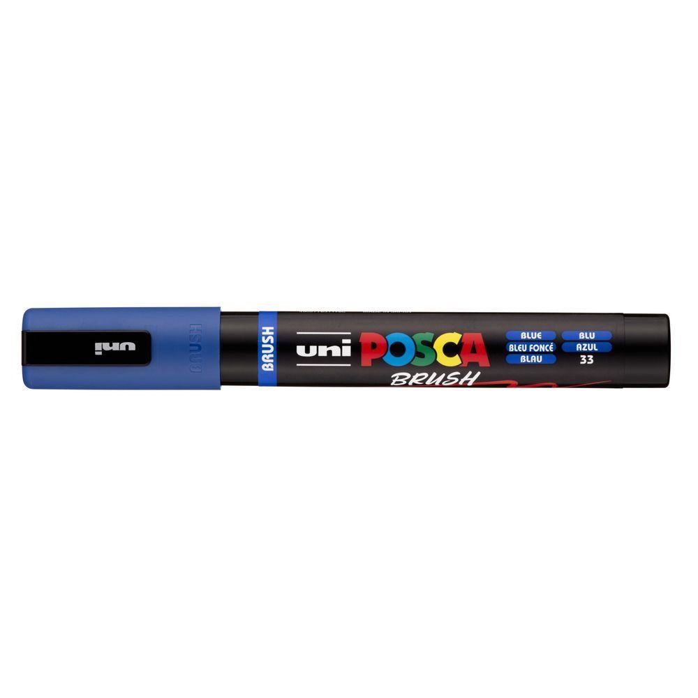 rotulador posca punta pincel azul art. nr. pc 5br 33