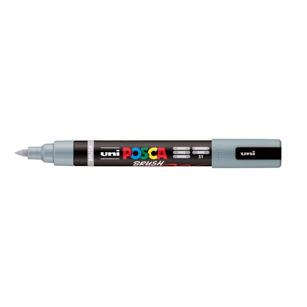 rotulador posca punta pincel gris art. nr. pc 5br 37