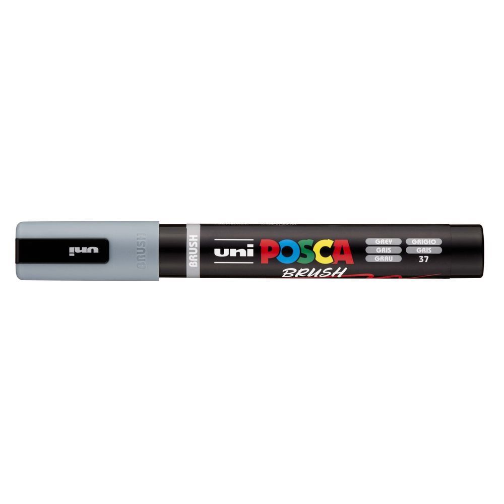 rotulador posca punta pincel gris art. nr. pc 5br 37