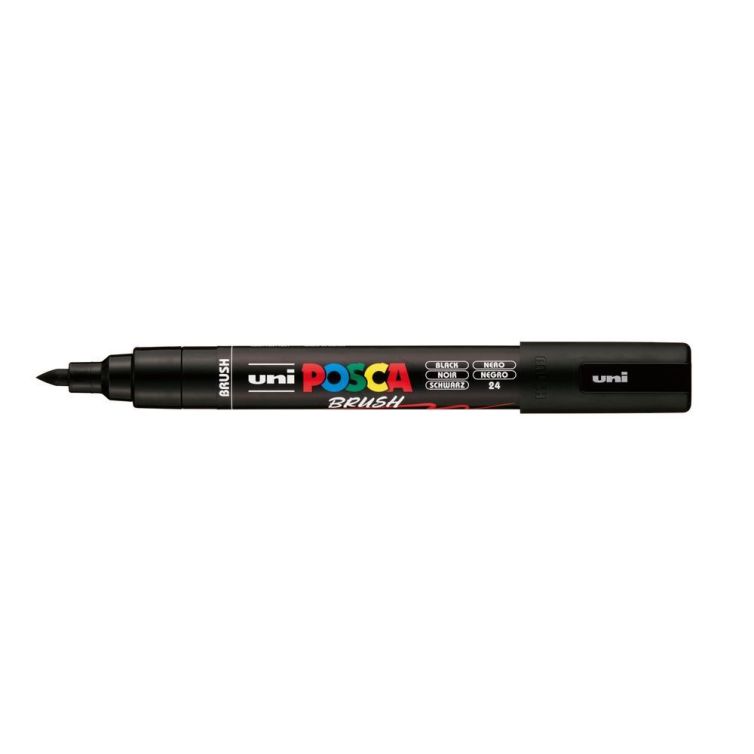 Rotulador Posca Punta Pincel – Negro Art.-Nr. PC-5BR-24