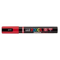 rotulador posca punta pincel – rojo art. nr. pc 5br 15