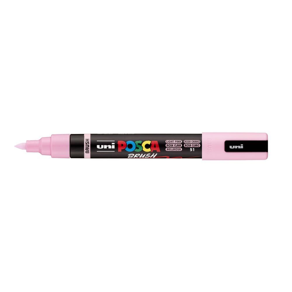 rotulador posca punta pincel – rosa claro art. nr. pc 5br 51