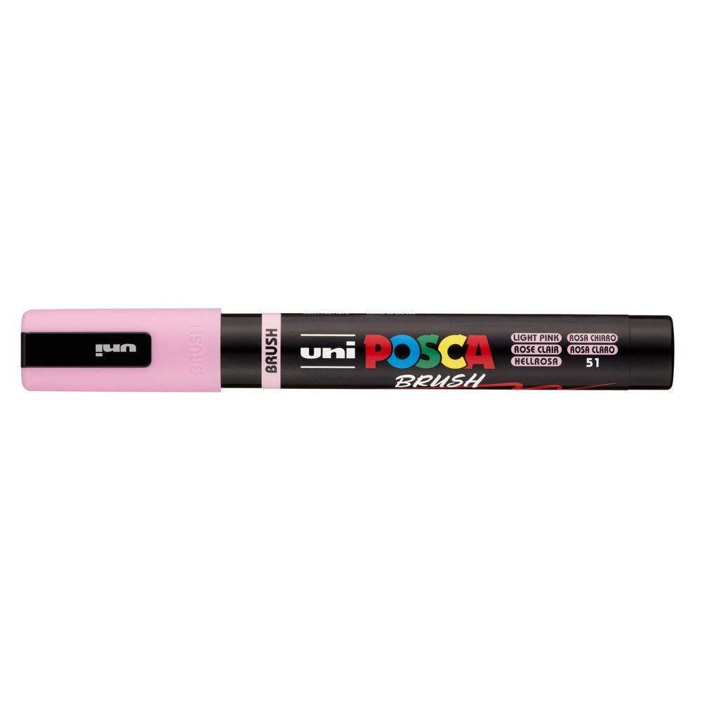 rotulador posca punta pincel – rosa claro art. nr. pc 5br 51