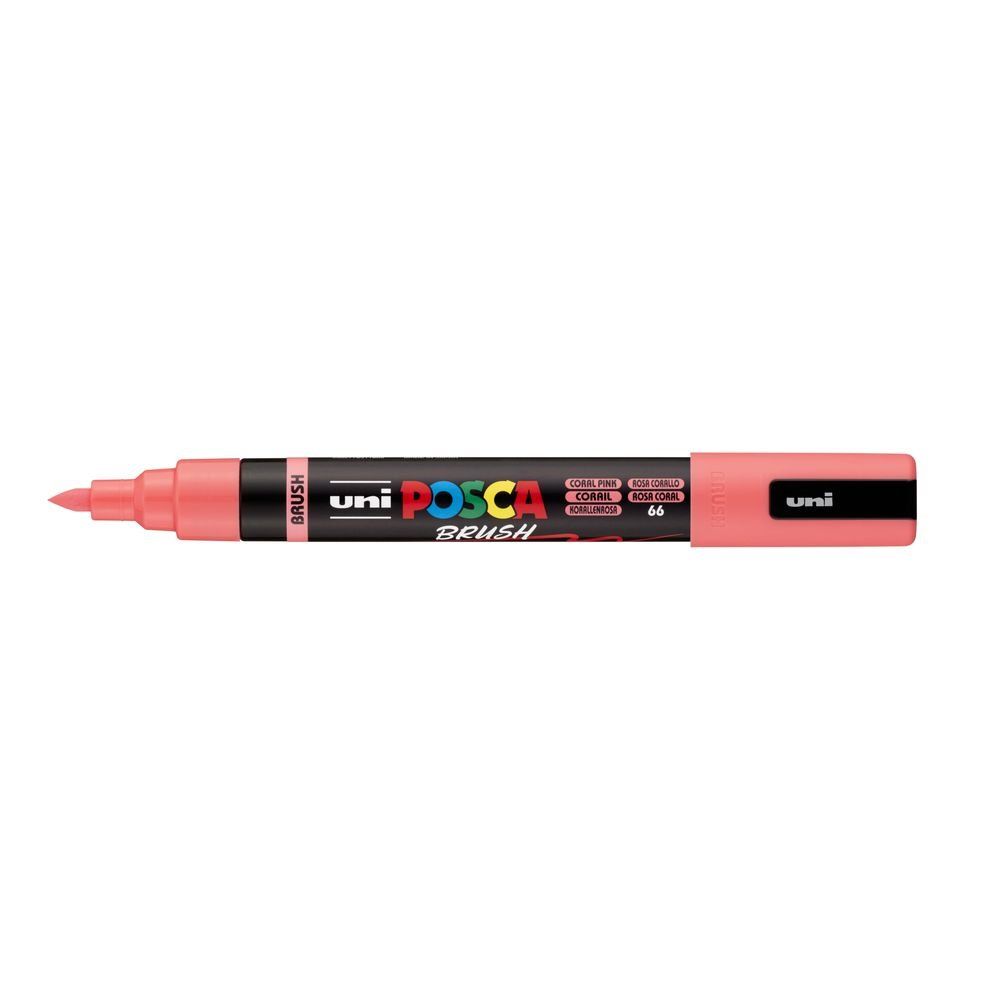 rotulador posca punta pincel – rosa coral art. nr. pc 5br 66